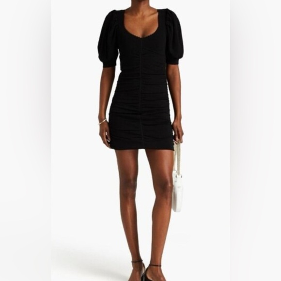 SANDRO Ruched Stretch Fit Mini Dress - Picture 1 of 8